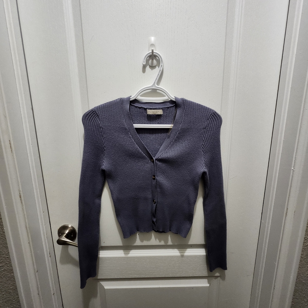 Active USA Women's Lavender Cardigan